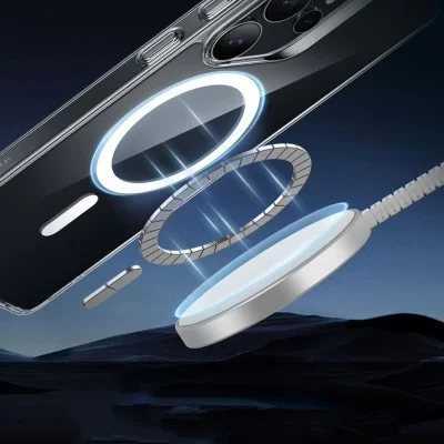 Cover Samsung S25 Ultra  Classic Hybrid Magnetic Case Halolock Esr - Clear